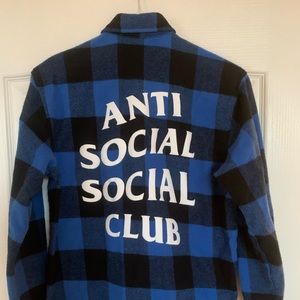 Anti Social Social Club checkered flannel